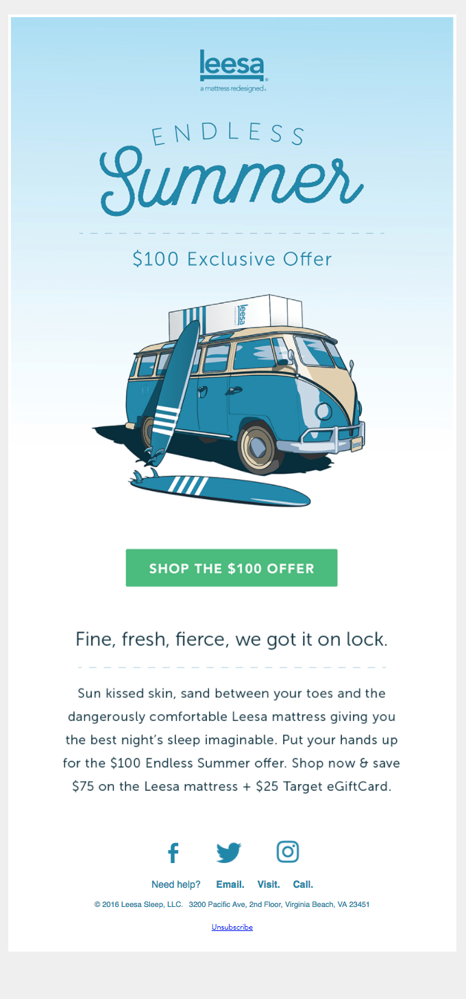 Summer Email Design