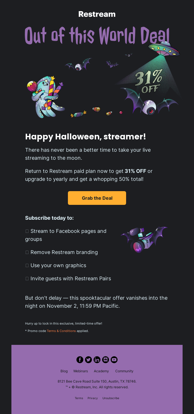 Halloween Email Design