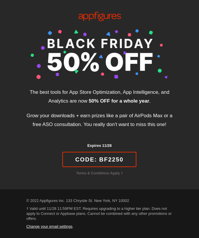 Black Friday Email Design