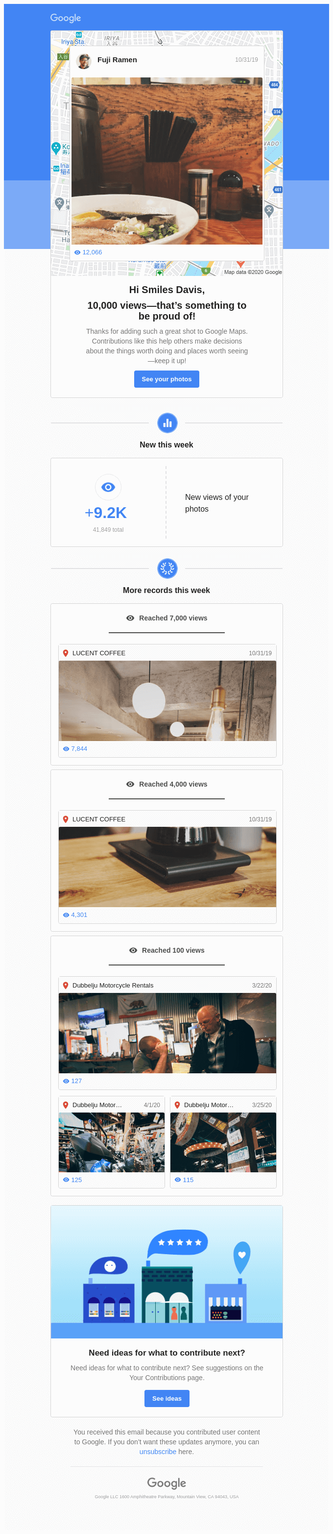 Travel and Leisure Email Design