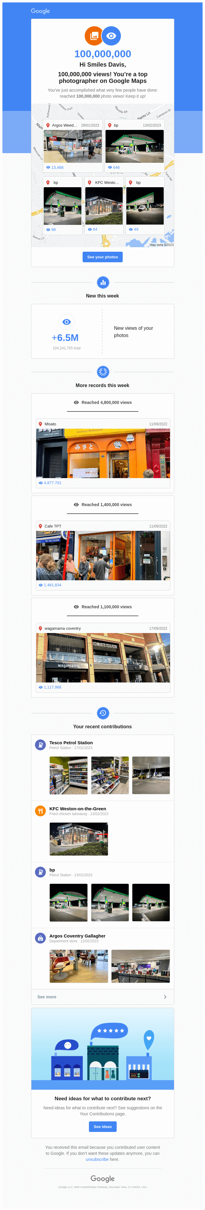 Travel and Leisure Email Design
