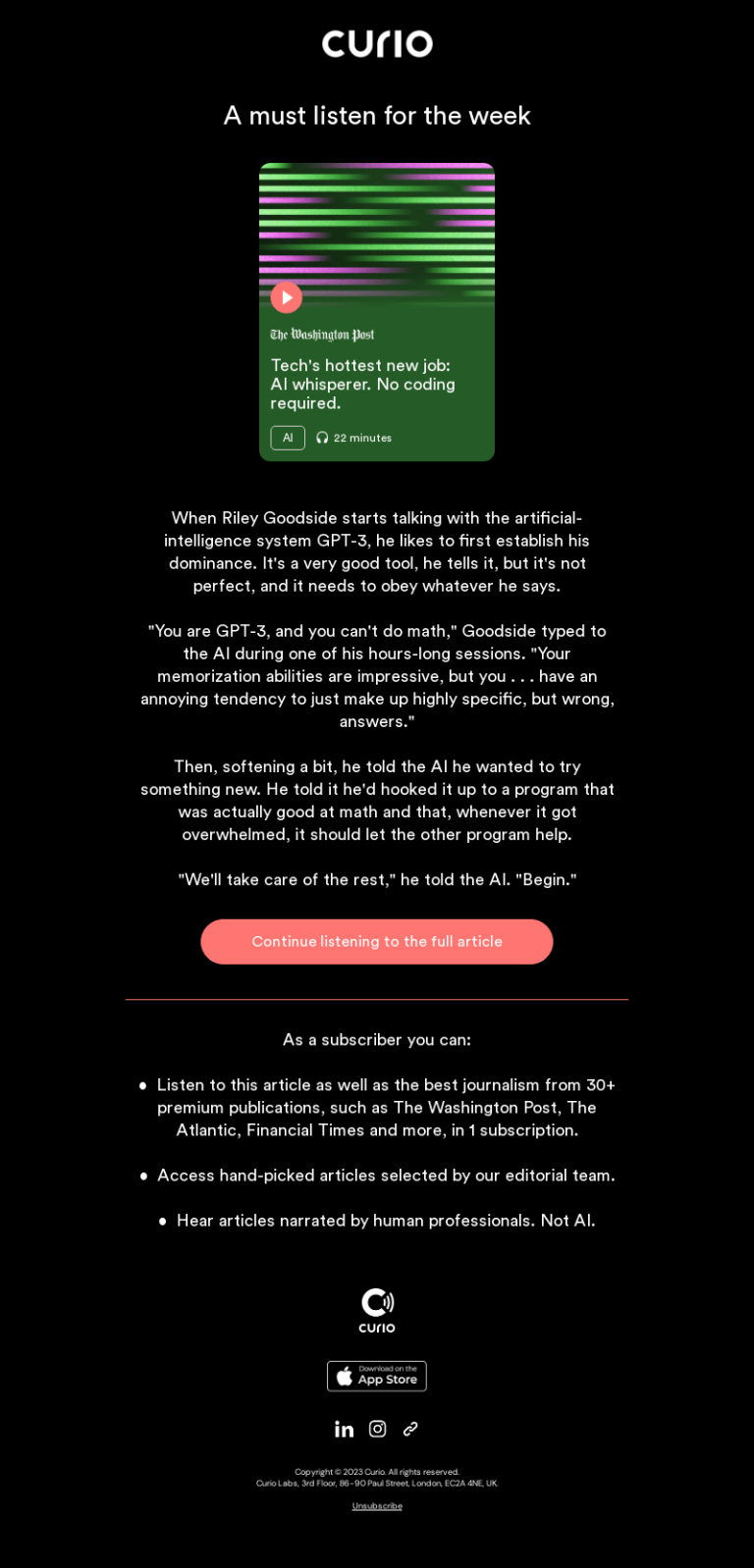 Podcast Email Design
