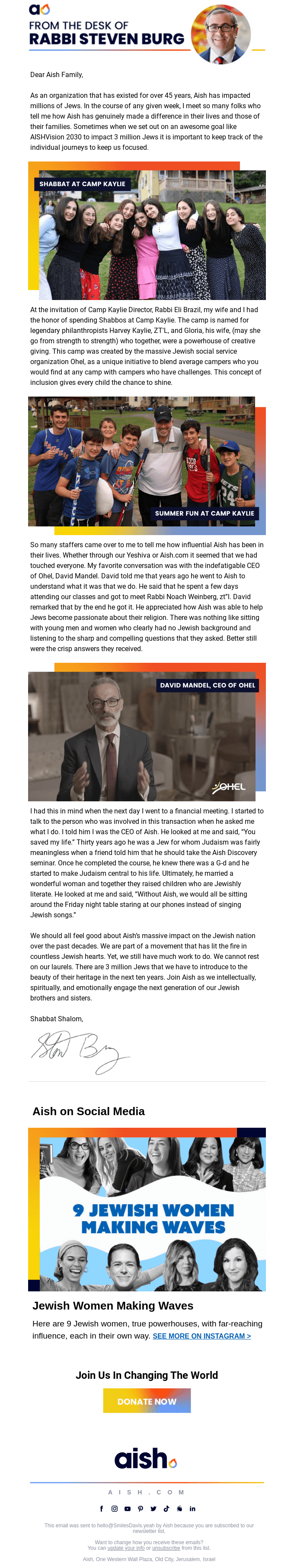 Nonprofit / Charity Email Design