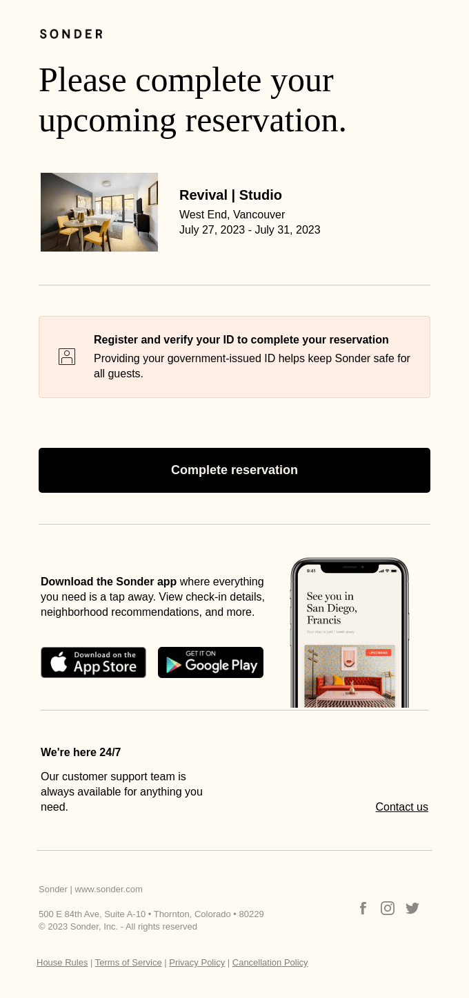 Travel and Leisure Email Design