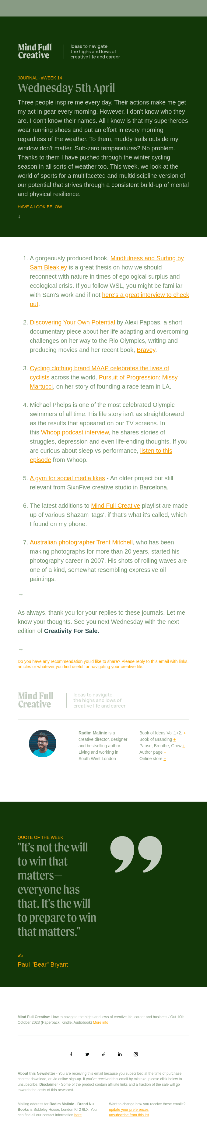 Newsletter Email Design