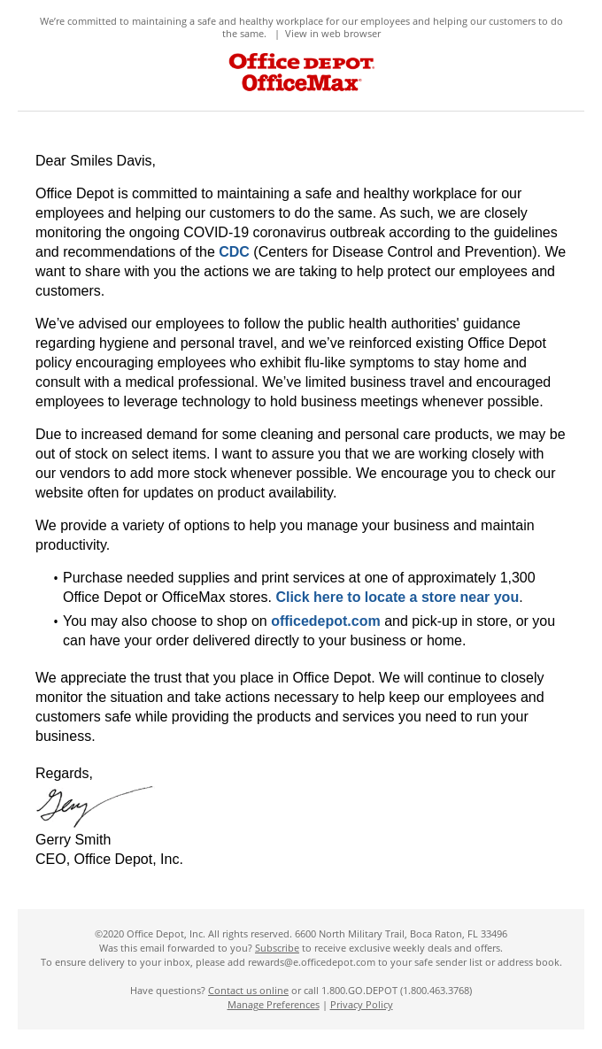 Text / Letter Email Design