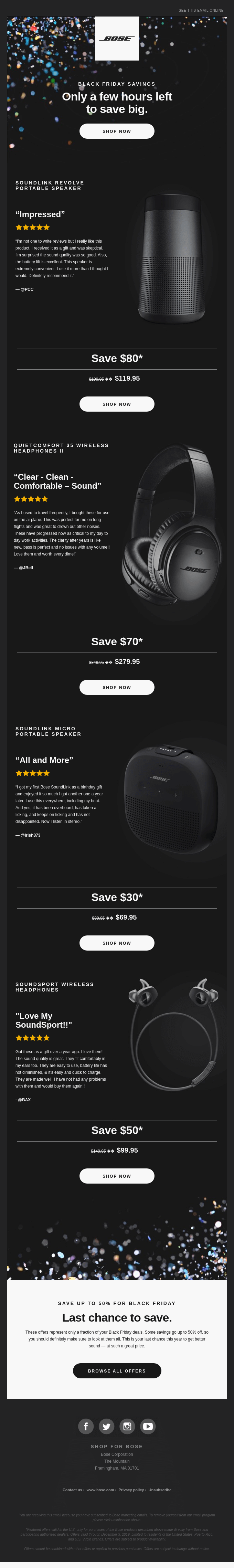 Black Friday Email Design