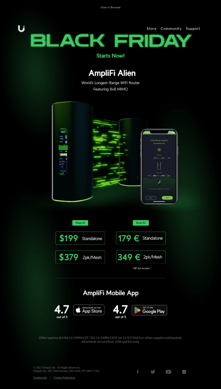 Black Friday Email Design