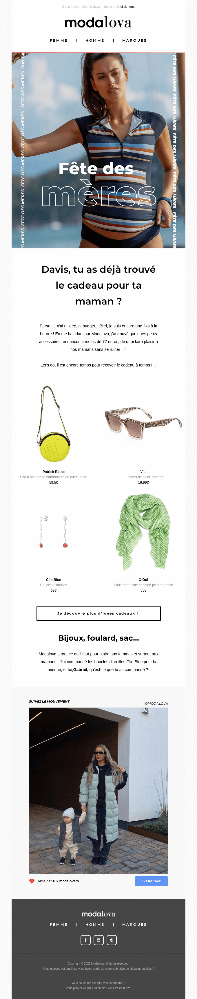 Mother's Day Email Design