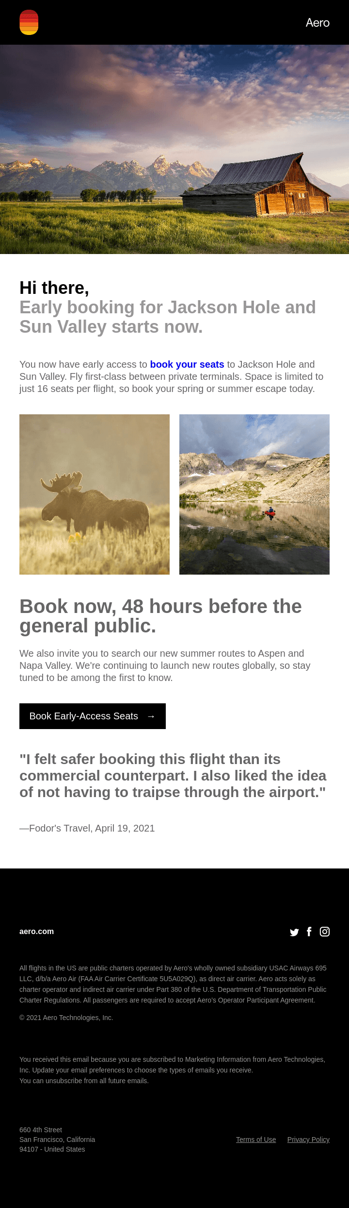 Airlines Email Design