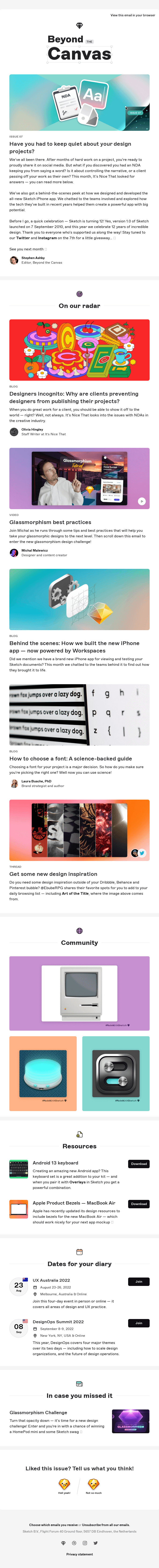 Arts and Crafts Email Design