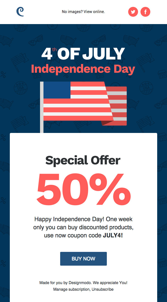 Independence Day Email Design