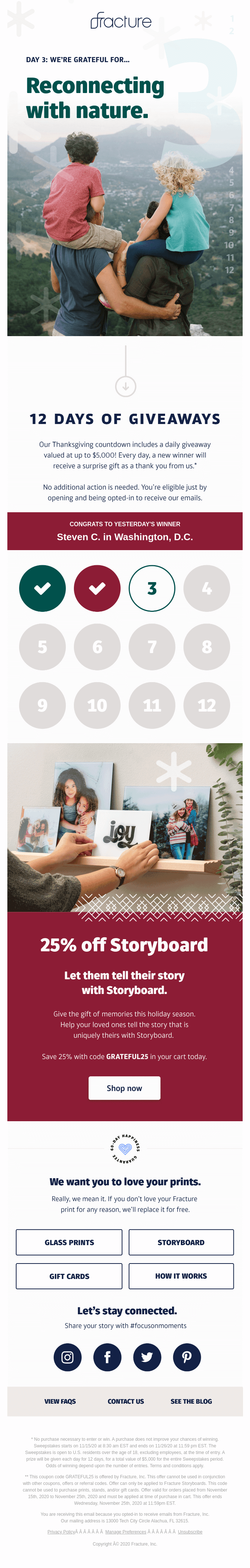 Thanksgiving Email Design