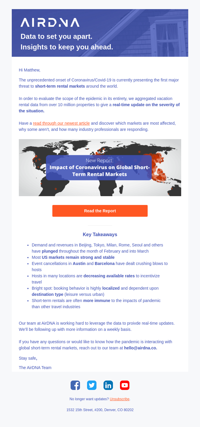 Text / Letter Email Design