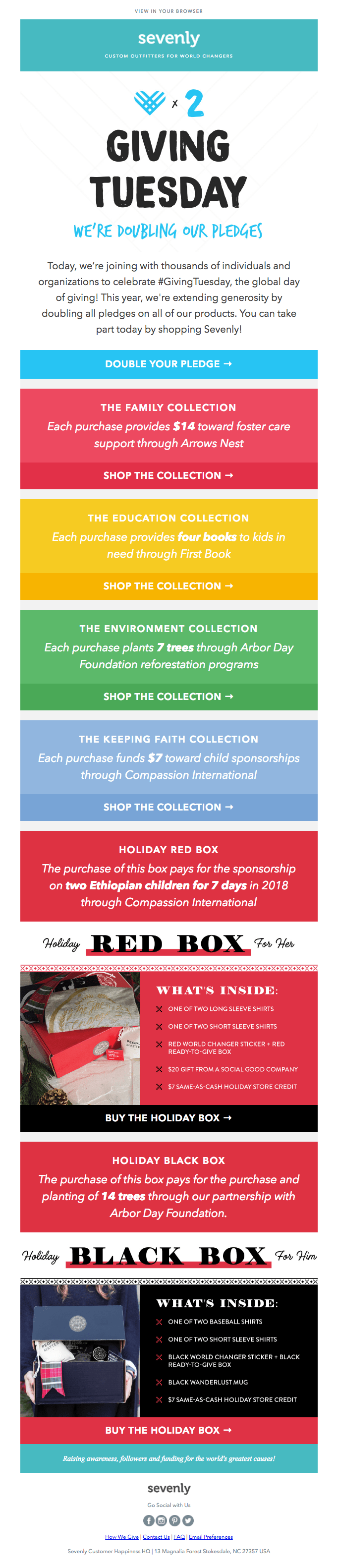 Giving Tuesday Email Design