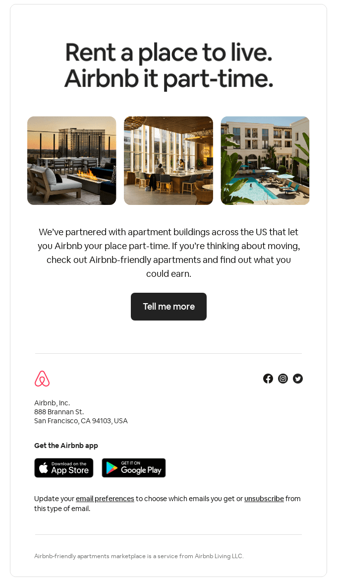 Rentals Email Design