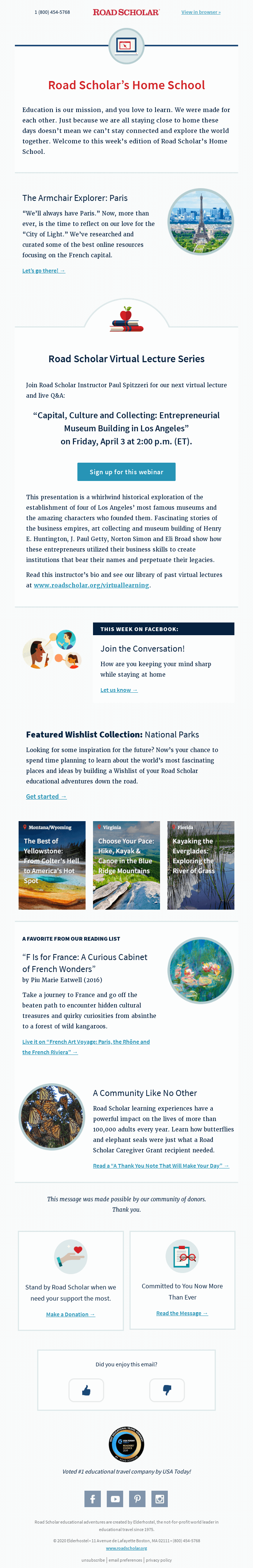 Travel and Leisure Email Design