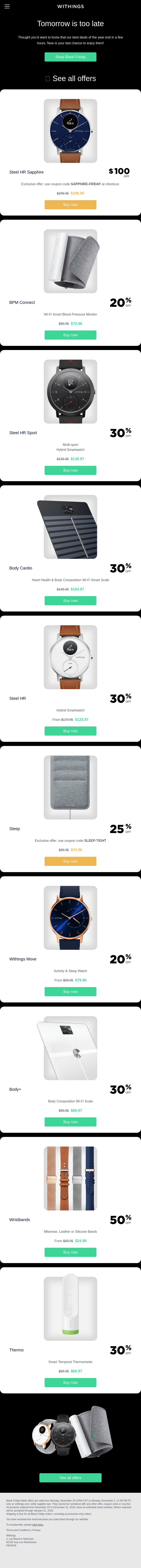 Black Friday Email Design