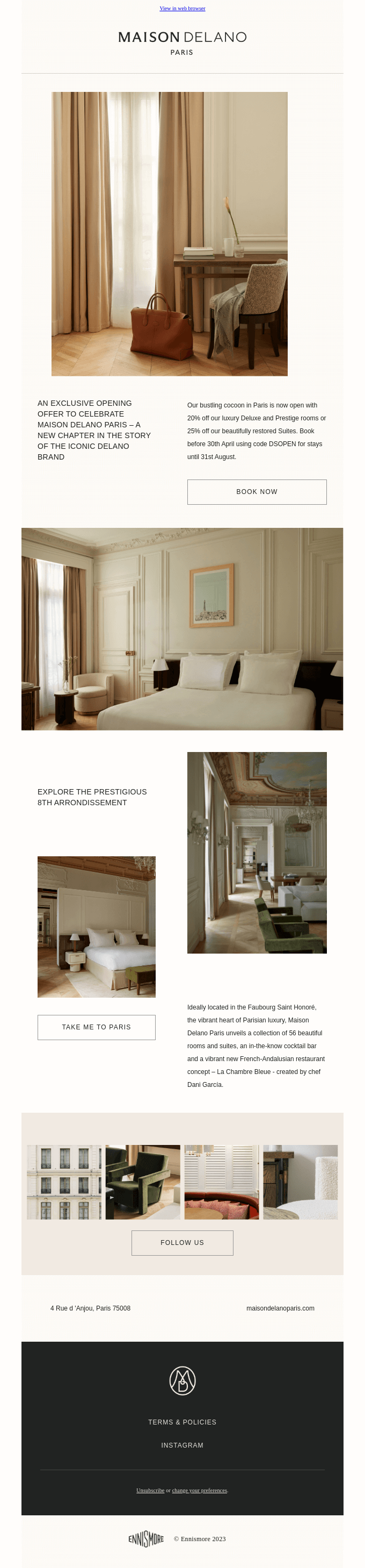 Hotel & Hospitality Email Design