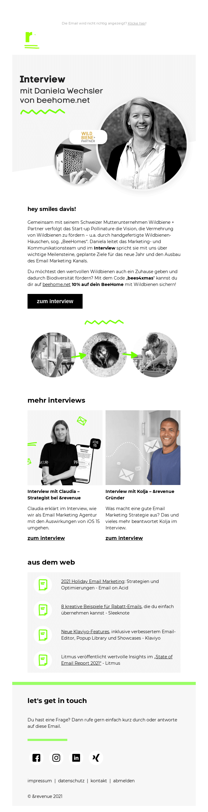 Newsletter Email Design