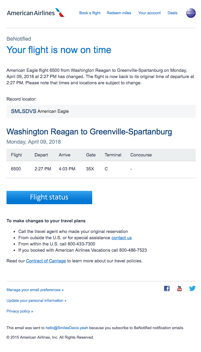 Travel and Leisure Email Design