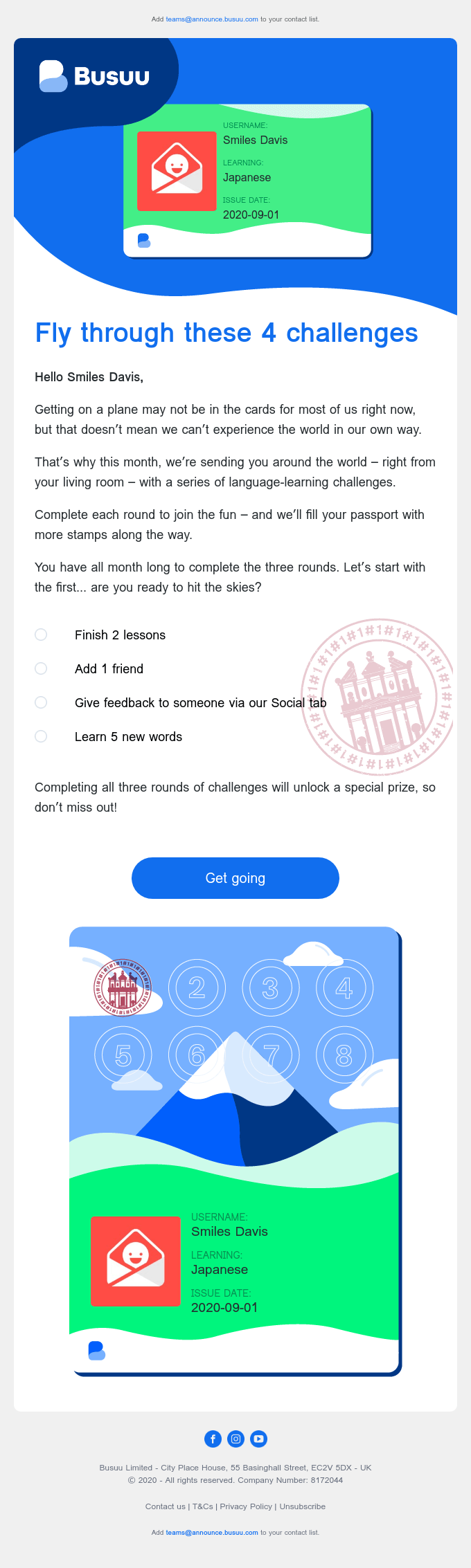 Winback Email Design