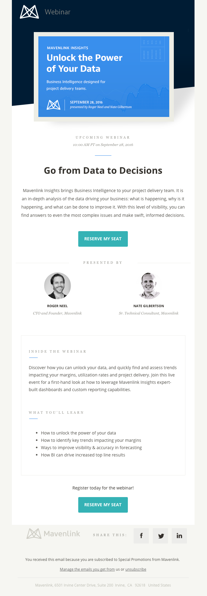 Reminder Email Design