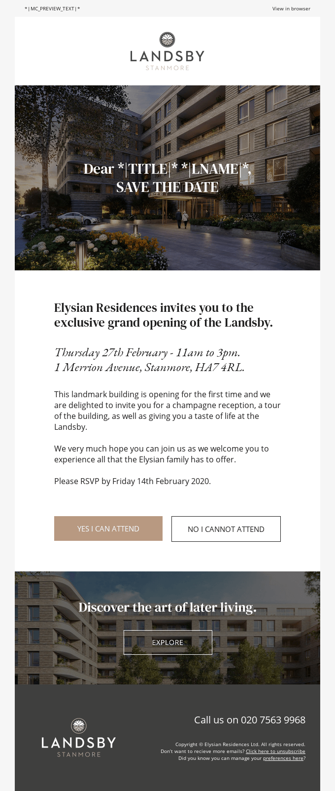 Travel and Leisure Email Design