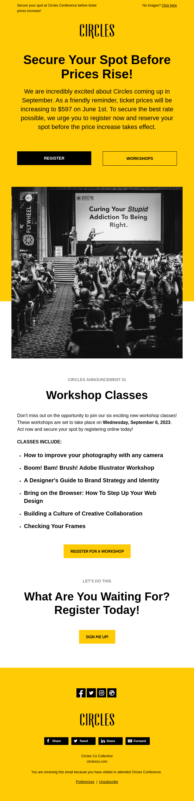 Event / Conference / Trade Show Email Design