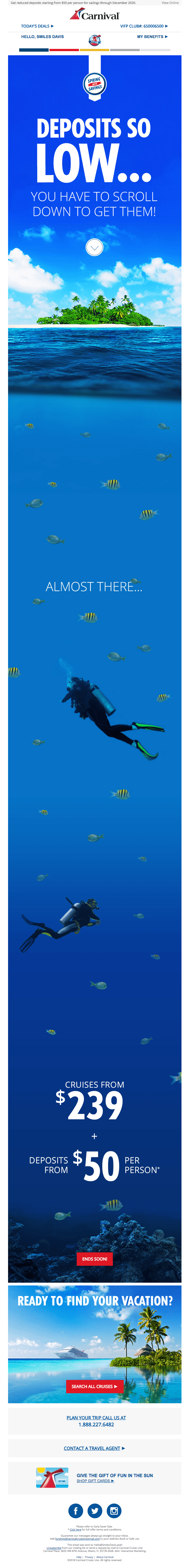 Travel and Leisure Email Design