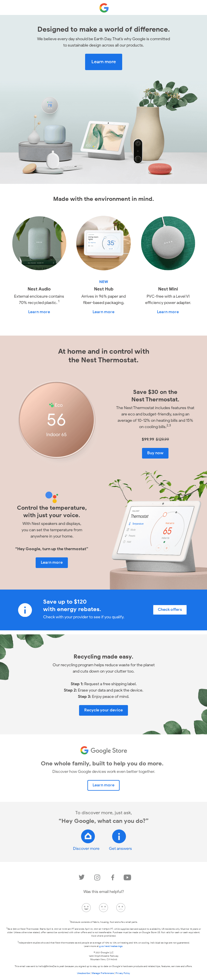 Earth Day Email Design