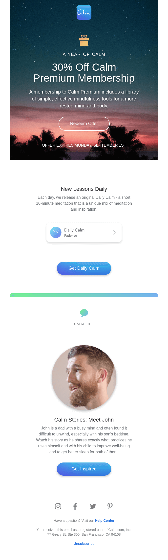 Membership Email Design