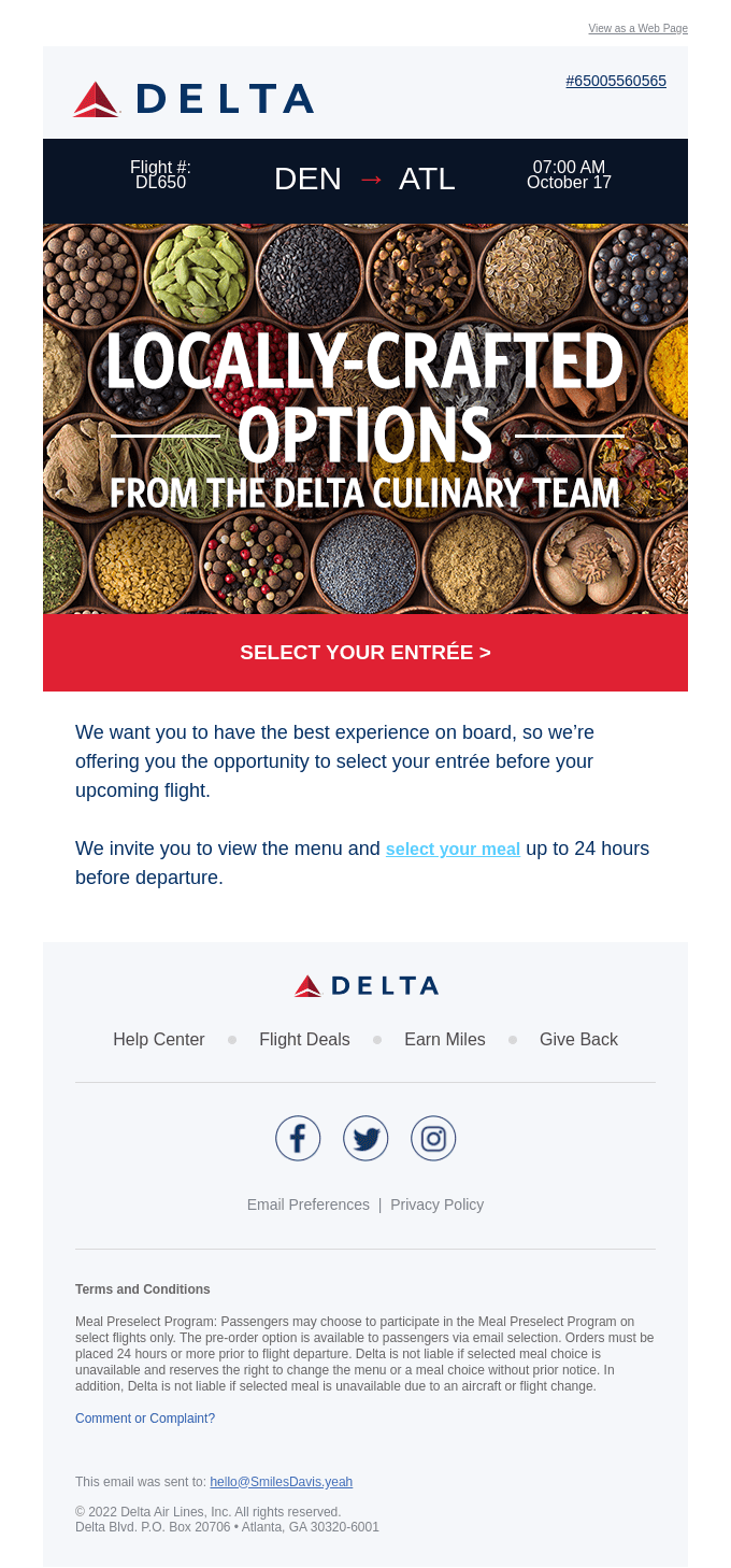 Travel and Leisure Email Design