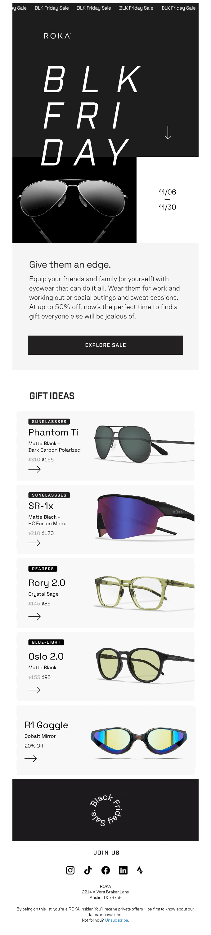 Black Friday Email Design