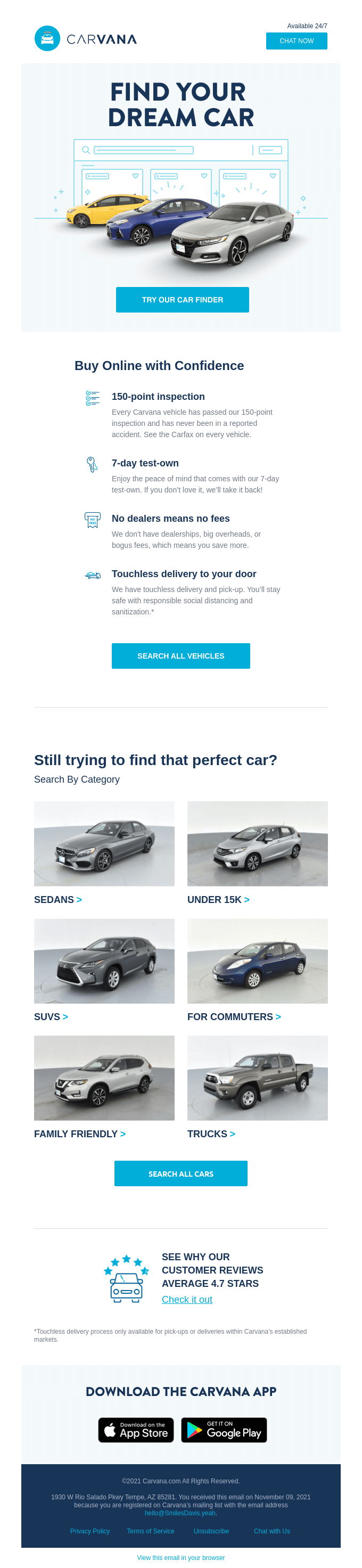 Transportation / Car Email Design