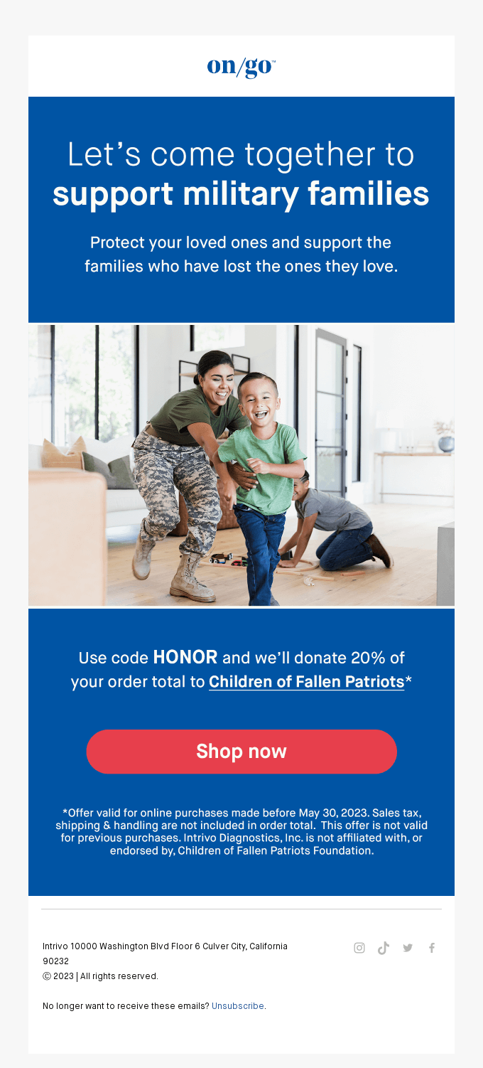 Memorial Day Email Design