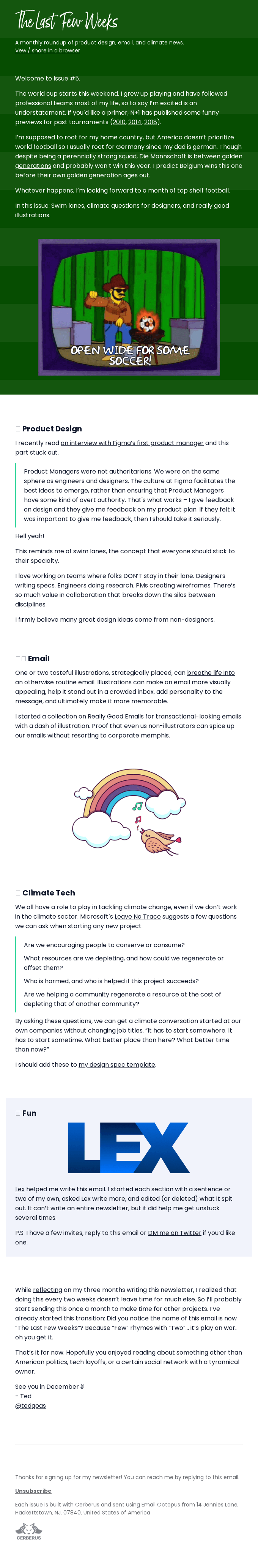 Newsletter Email Design