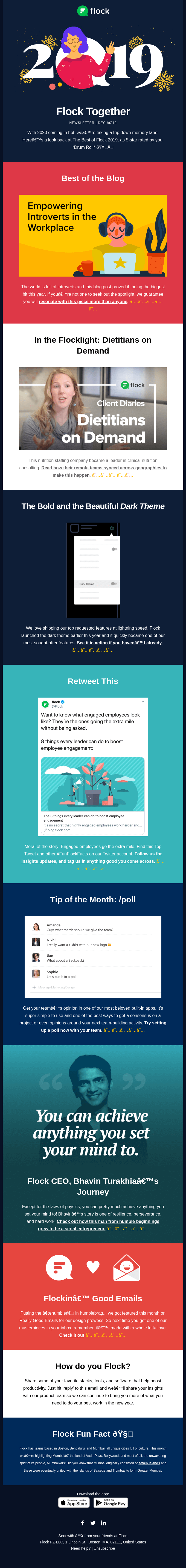 New Year Email Design