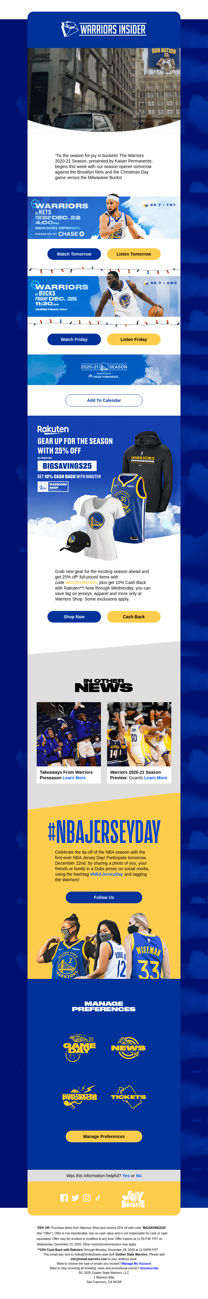 Sports Email Design