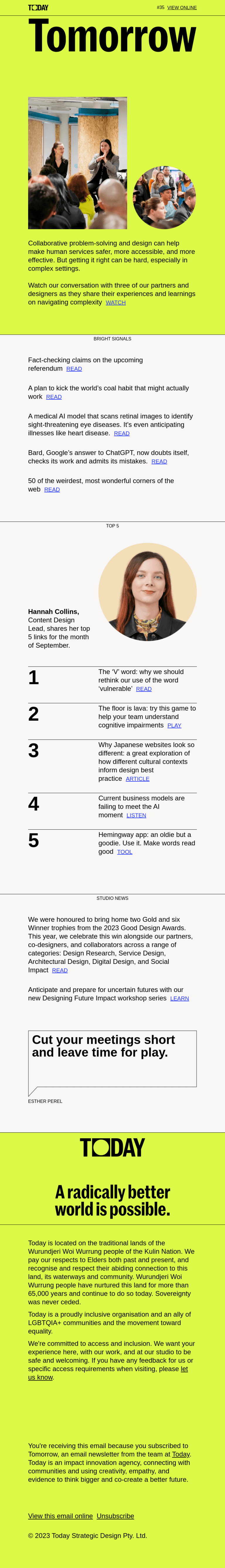 Newsletter Email Design