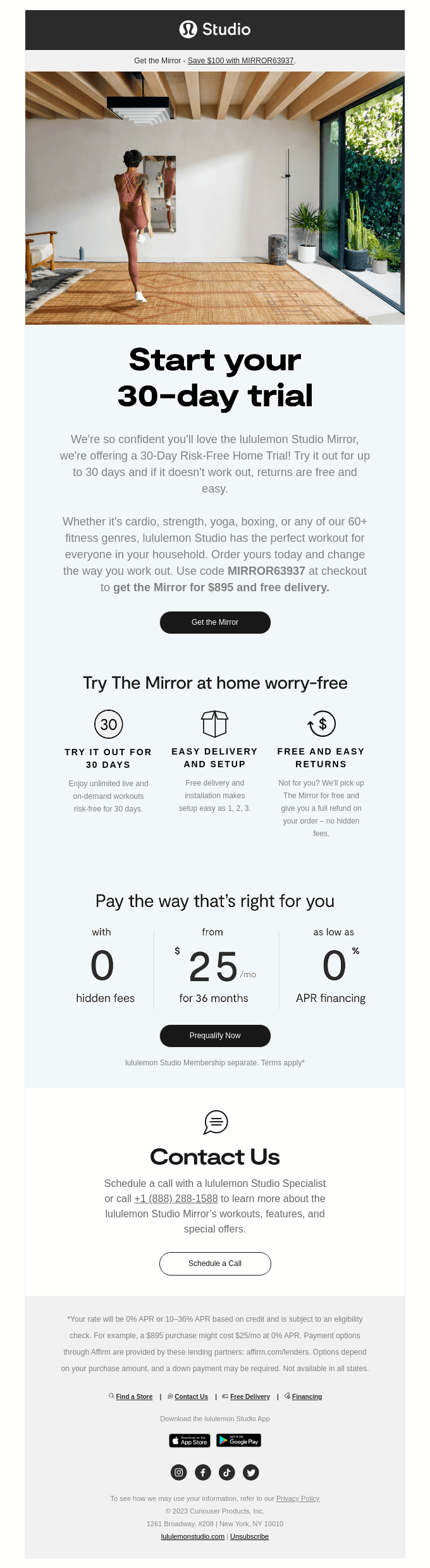 Exercise and Fitness Email Design