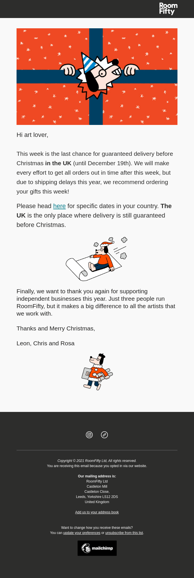 Holiday Email Design