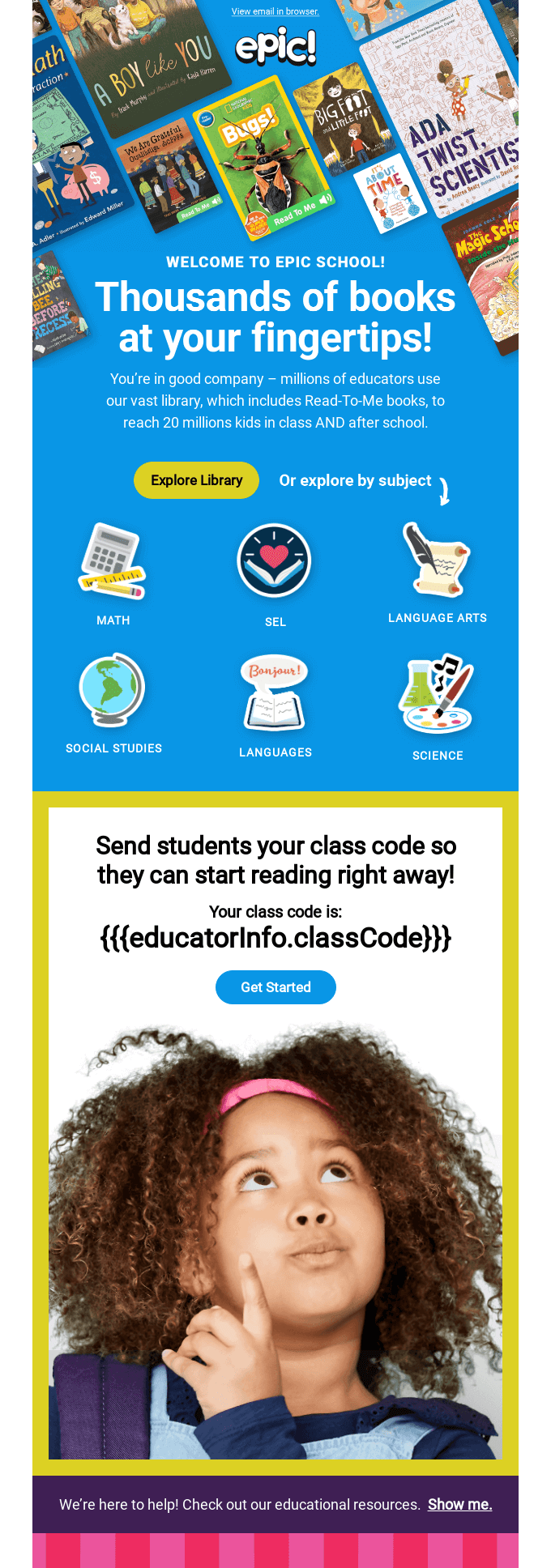 Education / School Email Design