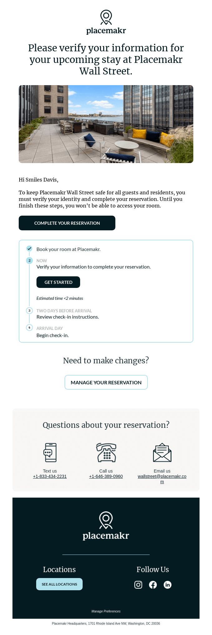 Confirmation Email Design