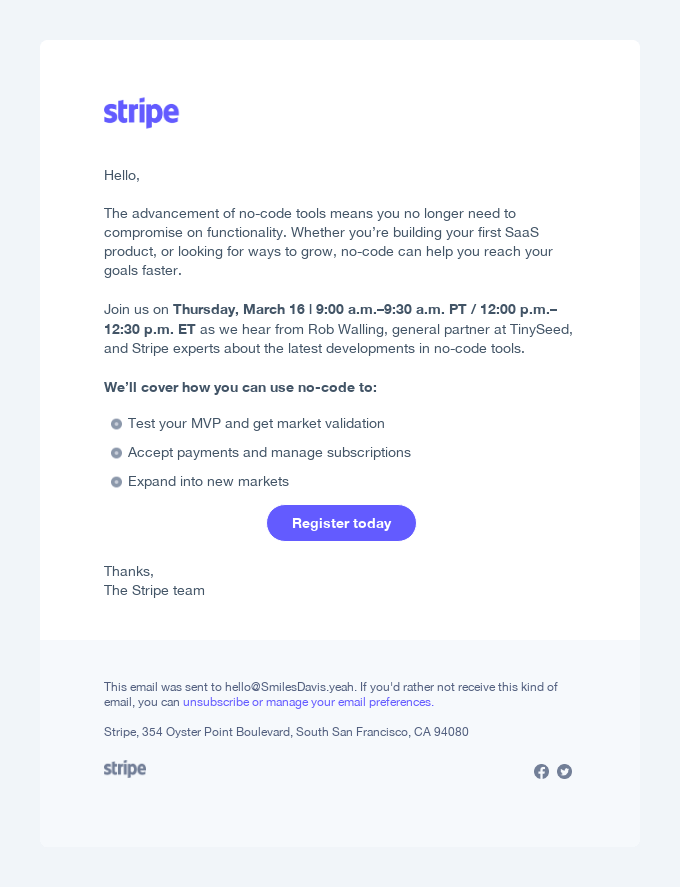 Technology Email Design