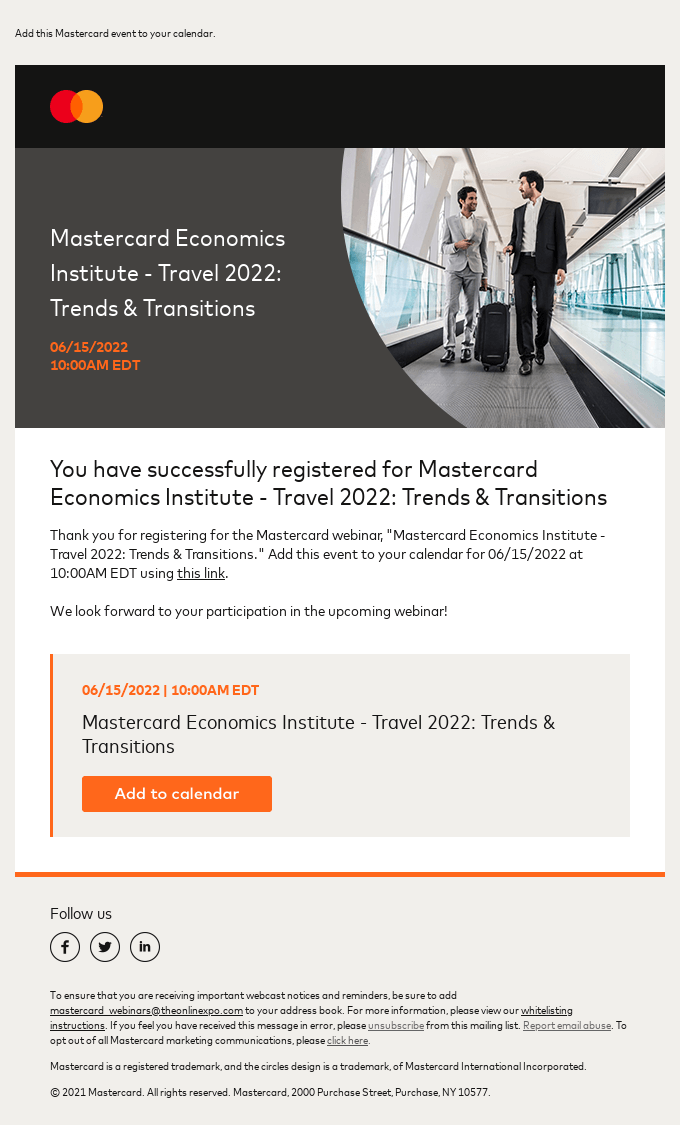 Travel and Leisure Email Design