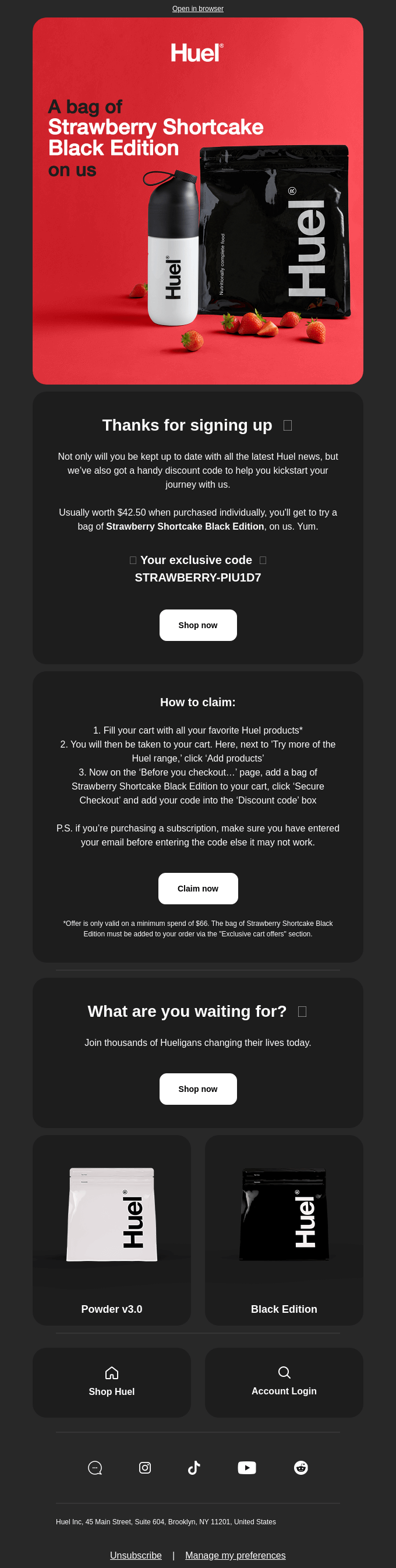 Subscription Email Design