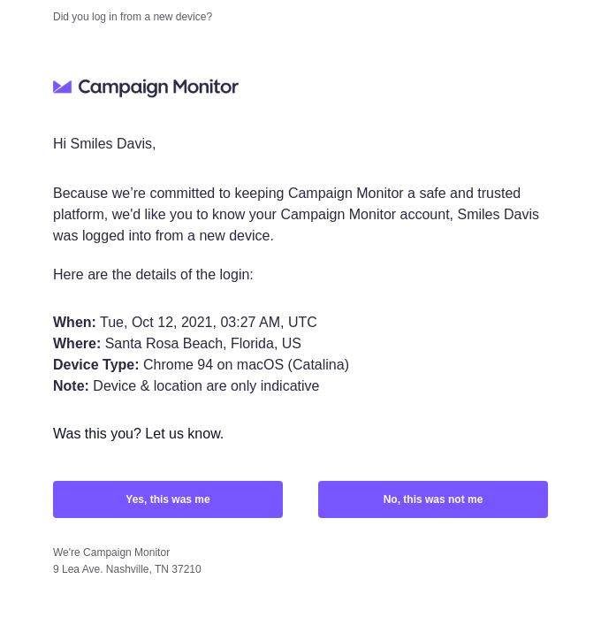 Security / Phishing Email Design