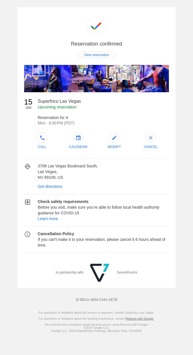 Confirmation Email Design