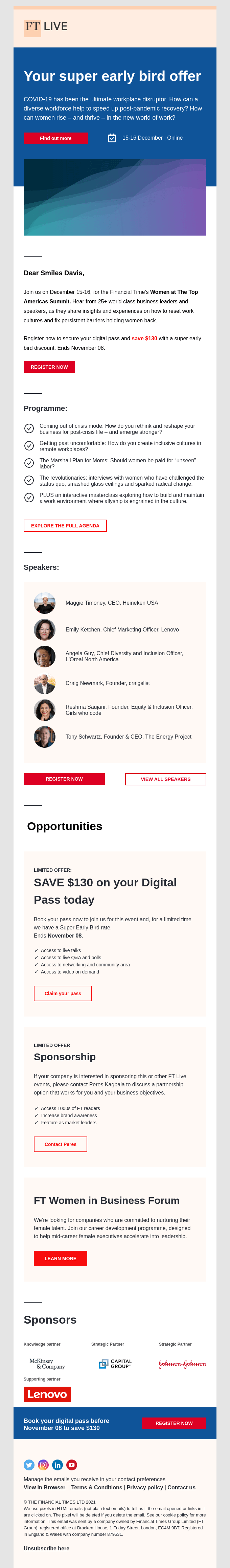 Webinar Email Design
